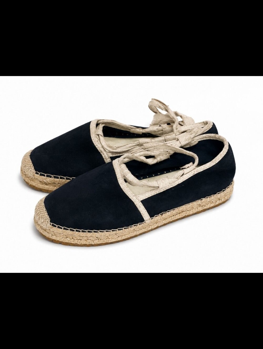 Ralph lauren suede lace-up platform espadrilles